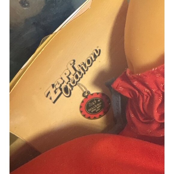 Zapf Creation Doll Tolpatsch Red Dress Duck Blond Original Box West Germany - Picture 11 of 14